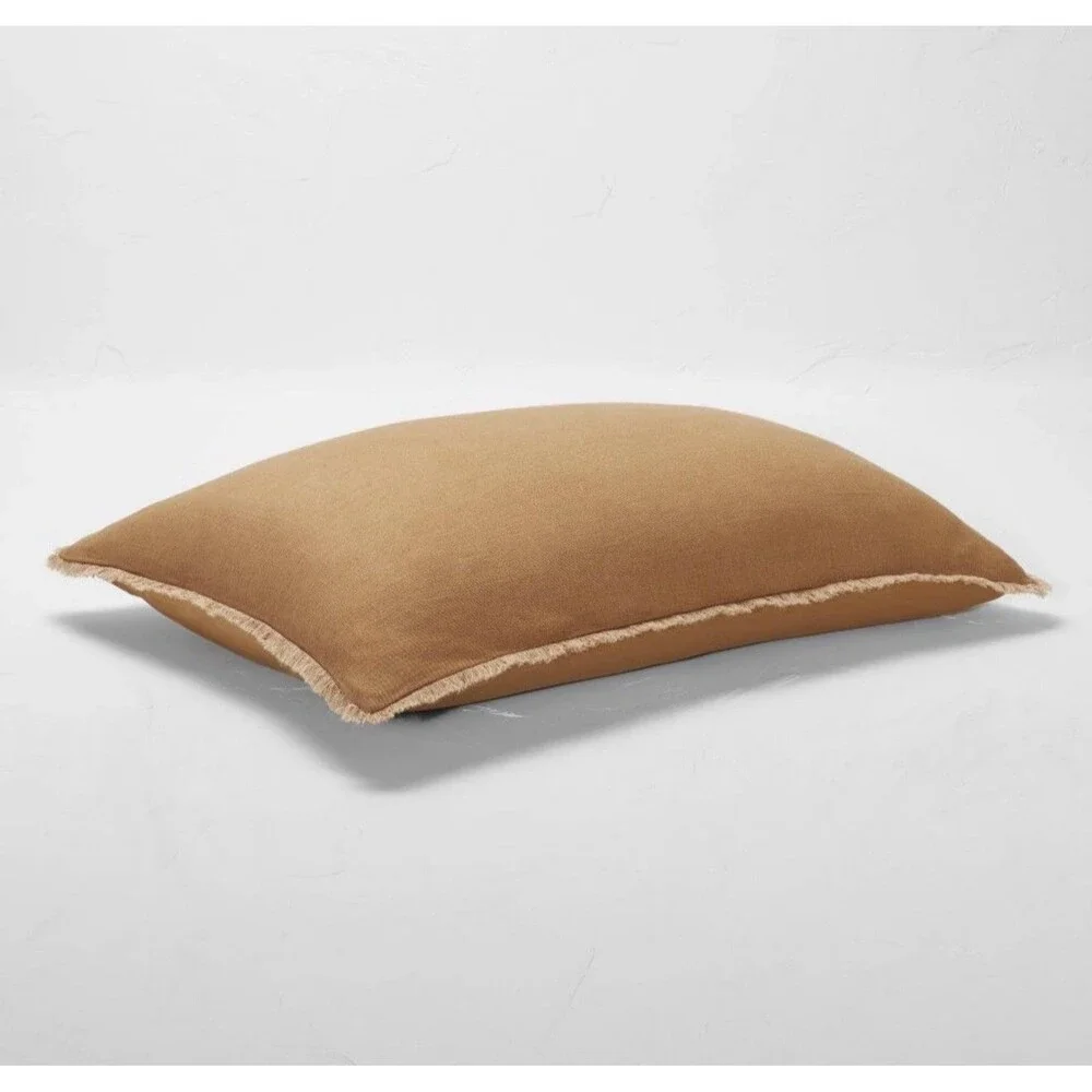 Full / Queen Heavyweight Linen Blend Comfortet Set Warm Brown - Casaluna $149